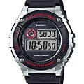 Casio Casio Collection W-216H-1C  W-216H-1C кварцевые мужские часы  серый циферблат, браслет пластик — вид спереди