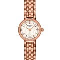 Tissot Tissot Lovely Round T140.009.33.111.00 Lovely T1400093311100 кварцевые женские часы  перламутровый циферблат, браслет нержавеющая сталь с pvd-покрытием — вид спереди