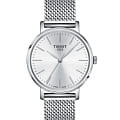 Tissot Tissot Everytime Lady T143.210.11.011.00 Everytime T1432101101100 кварцевые женские часы  серебристый циферблат, браслет нержавеющая сталь — вид спереди