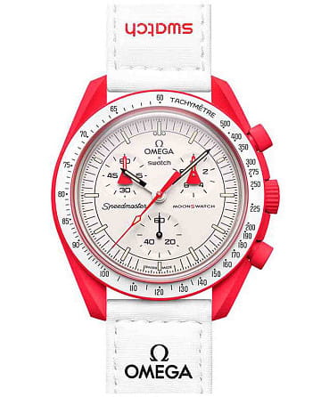 Swatch x Omega Bioceramic Moonswatch Mission to Mars SO33R100