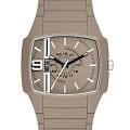 Diesel Diesel Cliffhanger 2.0 DZ2167  DZ2167 кварцевые мужские часы  бежевый циферблат, браслет силикон — вид спереди