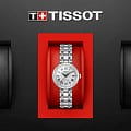 Tissot Tissot Bellissima Small Lady T126.207.11.013.00 механические женские часы часы, крупный план серебристый циферблат