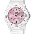 Casio Casio Collection LRW-200H-4E3VEF  LRW-200H-4E3VEF кварцевые женские часы  розовый циферблат, браслет пластик — вид спереди