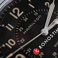 Hamilton Hamilton Khaki Field King Quartz H68551833 мужские часы черный циферблат на запястье