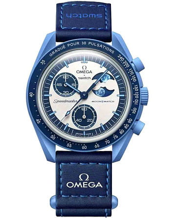 Swatch x Omega Bioceramic Moonswatch Mission to The SuperBlue Moonphase SO33N700