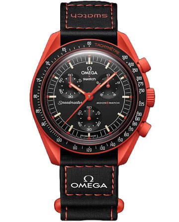 Swatch x Omega Bioceramic Moonswatch Mission on Earth: Lava SO33O100