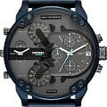 Diesel Diesel Mr. Daddy 2.0 DZ7414  DZ7414 кварцевые мужские часы  серый циферблат, браслет сталь c pvd покрытием — вид спереди
