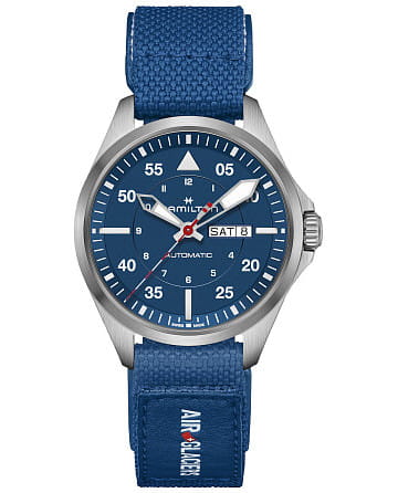 Hamilton Khaki Aviation Day Date Auto - Air - Glaciers Edition H64655941
