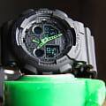 Casio Casio G-Shock GA-100C-1A3 электронные мужские часы часы, крупный план черный циферблат