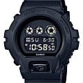 Casio Casio G-Shock DW-6900BB-1  DW-6900BB-1E электронные мужские часы  черный циферблат, браслет пластик — вид спереди
