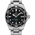 Certina Certina DS Action Diver Powermatic 80 C032.407.11.051.10 DS Action C0324071105110 механические мужские часы  черный циферблат, браслет нержавеющая сталь — вид спереди