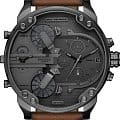 Diesel Diesel Mr. Daddy 2.0 DZ7413  DZ7413 кварцевые мужские часы  серый циферблат, браслет кожаный — вид спереди