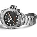 Hamilton Hamilton Khaki Navy Frogman Auto H77815130 khaki navy швейцарские мужские часы на браслете нержавеющая сталь боковой вид