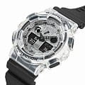 Casio Casio G-Shock GA-100SKC-1A электронные мужские часы часы, крупный план черный циферблат