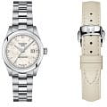 Tissot Tissot T-My Lady Automatic T132.007.11.116.00 T My Lady T1320071111600 механические женские часы  перламутровый циферблат, браслет нержавеющая сталь — вид спереди