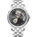 Hamilton Hamilton Jazzmaster Open Heart Auto H32565185  H32565185 механические мужские часы  серый циферблат, браслет нержавеющая сталь — вид спереди