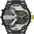 Diesel Diesel Mr. Daddy 2.0 DZ7422  DZ7422 кварцевые мужские часы  черный циферблат, браслет нейлон + силикон — вид спереди