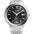 Adriatica Adriatica Premiere A8296.5157Q  A8296.5157Q кварцевые мужские часы  черный циферблат, браслет нержавеющая сталь — вид спереди