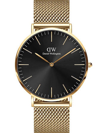 Daniel Wellington Classic Mesh Onyx Gold DW00100631