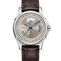 Hamilton Hamilton Jazzmaster Open Heart Auto H32565521  H32565521 механические мужские часы  антрацитовый циферблат, браслет кожаный — вид спереди