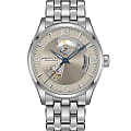 Hamilton Hamilton Jazzmaster Open Heart Auto H32705121  H32705121 механические мужские часы  антрацитовый циферблат, браслет нержавеющая сталь — вид спереди