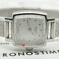 Tissot Tissot Lovely Square T058.109.11.036.00 кварцевые женские часы часы, крупный план серебристый циферблат