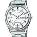 Casio Casio Collection MTP-V006D-7B2UDF (MTP-V006D-7B2)  MTP-V006D-7B2 кварцевые мужские часы  белый циферблат, браслет нержавеющая сталь — вид спереди