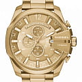 Diesel Diesel MS9 Chrono DZ4360  DZ4360 кварцевые мужские часы  желтый циферблат, браслет сталь c pvd покрытием — вид спереди