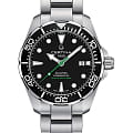 Certina Certina DS Action Diver Powermatic 80 C032.407.11.051.02 DS Action C0324071105102 механические мужские часы  черный циферблат, браслет нержавеющая сталь — вид спереди