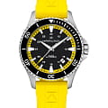 Hamilton Hamilton Khaki Navy Scuba Auto H82395332  H82395332 механические мужские часы  черный циферблат, браслет каучук — вид спереди