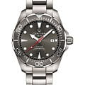 Certina Certina DS Action Diver Powermatic 80 C032.407.44.081.00 DS Action C0324074408100 механические мужские часы  серый циферблат, браслет титановый — вид спереди