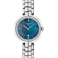 Tissot Tissot Flamingo T094.210.11.121.00 Flamingo T0942101112100 кварцевые женские часы  синий циферблат, браслет нержавеющая сталь — вид спереди