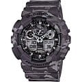 Casio Casio G-Shock GA-100CM-8A GA-100 GA-100CM-8A электронные мужские часы  серый циферблат, браслет пластик — вид спереди