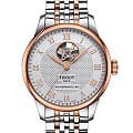 Tissot Tissot Le Locle Powermatic 80 Open Heart T006.407.22.033.02 Le Locle Automatic T0064072203302 механические мужские часы  белый циферблат, браслет сталь c pvd покрытием — вид спереди