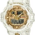 Casio Casio G-Shock GA-735E-7AR GA GA-735E-7AR электронные мужские часы  золотой циферблат, браслет пластик — вид спереди