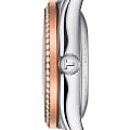 Tissot Tissot T-My Lady Automatic 18K Gold T930.007.41.031.00 механические женские часы часы, крупный план серебристый циферблат