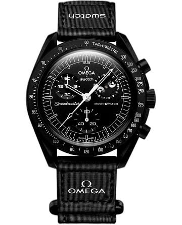 Swatch x Omega Bioceramic Moonswatch Mission to The Moonphase - New Moon SO33B700