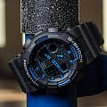 Оригинальные часы Casio Casio G-Shock GA-100-1A2NDR (GA-100-1A2DR) в фирменной упаковке от производителя