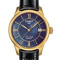 Tissot Tissot T-Classic Le Locle Automatic T41.5.423.93 Le Locle Automatic T41542393 механические женские часы  синий циферблат, браслет кожаный — вид спереди