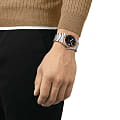 Tissot Tissot PRX Powermatic 80 18K Gold Bezel T931.407.41.041.00  наручные мужские часы фото под углом.