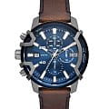 Diesel Diesel Griffed DZ4604  DZ4604 кварцевые мужские часы  синий циферблат, браслет кожаный — вид спереди