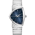 Hamilton Hamilton Ventura Quartz H24411142  H24411142 кварцевые мужские часы  синий циферблат, браслет нержавеющая сталь — вид спереди
