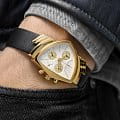 Hamilton Hamilton Ventura Chrono Quartz H24422751 мужские часы белый циферблат на запястье
