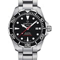 Certina Certina DS Action Diver Powermatic 80 C032.407.11.051.00 DS Action C0324071105100 механические мужские часы  черный циферблат, браслет нержавеющая сталь — вид спереди
