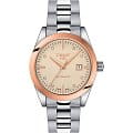 Tissot Tissot T-My Lady Automatic 18K Gold T930.007.41.266.00 T My Lady T9300074126600 механические женские часы   циферблат, браслет нержавеющая сталь — вид спереди