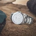 Hamilton Hamilton Khaki Navy Scuba Quartz H82221110 кварцевые мужские часы часы, крупный план белый циферблат