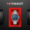 Tissot Tissot Seastar 1000 T120.210.11.041.00 кварцевые женские часы часы, крупный план синий циферблат