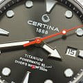 Certina Certina DS Action Diver Powermatic 80 C032.407.44.081.00 ds powermatic 80 швейцарские мужские часы на браслете титановый боковой вид