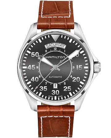 Hamilton Khaki Aviation Pilot Day Date Auto H64615585