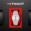 Tissot Tissot PRX 35 mm T137.210.11.031.00 кварцевые женские часы часы, крупный план серебристый циферблат